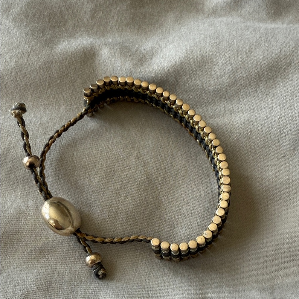 Chic Gold and Black Woven Bracelet Links of London